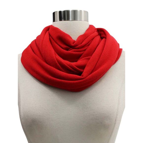 Jersey Knit Circle Infinity Loop Scarf - Picture 8 of 8